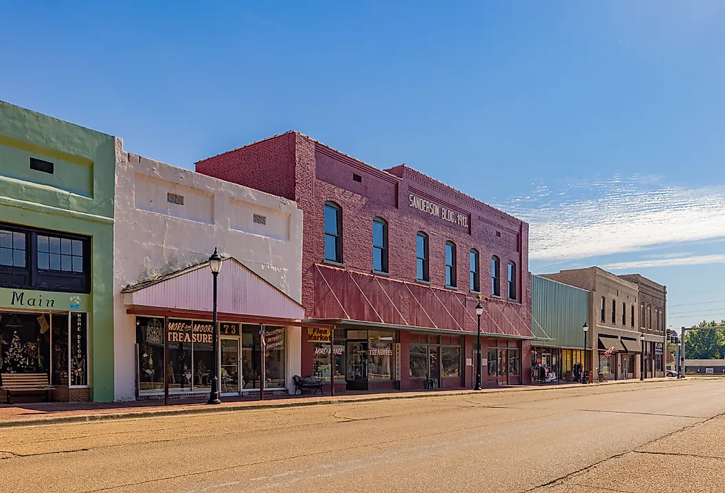 Original photograph of contemporary downtown Ashdown, Arkansas